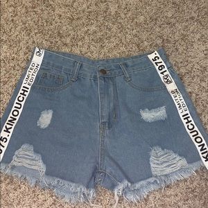 Denim shorts